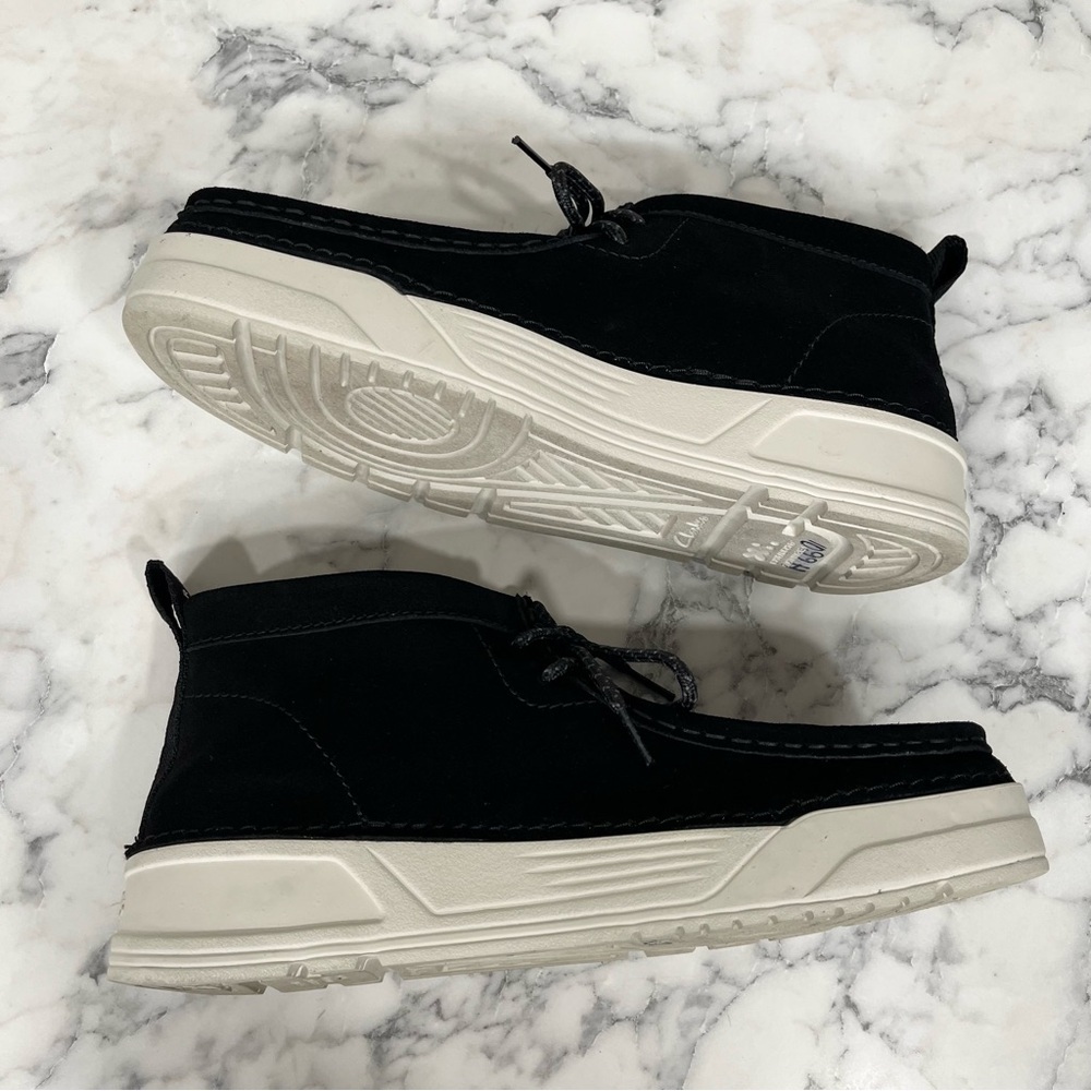 CLARKS Origin Wallabee Shoes Women’s Black Suede Lace Up Chukka Ankle Boots 9.5 - Picture 6 of 11